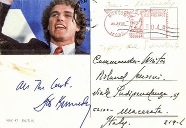  Kennedy Rose : Firma autografa su cartolina.  - Asta Libri, Manoscritti e Autografi - Libreria Antiquaria Gonnelli - Casa d'Aste - Gonnelli Casa d'Aste