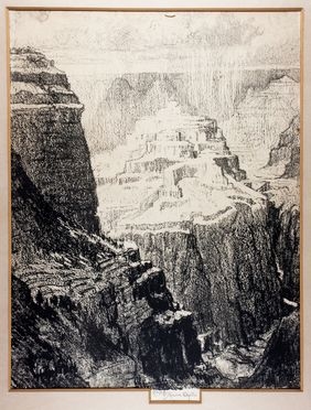  Joseph Pennell  (Filadelfia, 1857 - New York, 1926) : Gran Canyon.  - Auction Books & Graphics. Part I: Prints, Drawings & Paintings - Libreria Antiquaria Gonnelli - Casa d'Aste - Gonnelli Casa d'Aste