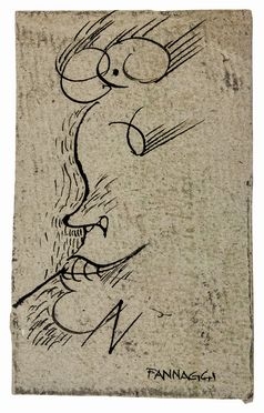  Ivo Pannaggi  (Macerata, 1901 - 1981) : Caricatura di Giovanni Papini.  - Auction Books & Graphics. Part I: Prints, Drawings & Paintings - Libreria Antiquaria Gonnelli - Casa d'Aste - Gonnelli Casa d'Aste