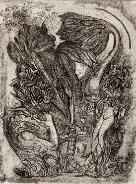  Raoul Dal Molin Ferenzona  (Firenze, 1879 - Milano, 1946) : La Sinagoga dei Perfidi vegetali.  - Auction Books & Graphics. Part I: Prints, Drawings & Paintings - Libreria Antiquaria Gonnelli - Casa d'Aste - Gonnelli Casa d'Aste