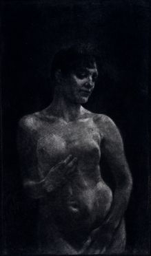  Max Klinger  (Lipsia, 1857 - Grossjena, 1920) : Weiblicher Akt in Schabkunst (Nudo femminile a mezzatinta).  - Auction Books & Graphics. Part I: Prints, Drawings & Paintings - Libreria Antiquaria Gonnelli - Casa d'Aste - Gonnelli Casa d'Aste