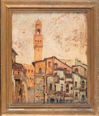  Galileo Chini  (Firenze, 1873 - 1956) : Macerie Por Santa Maria.  - Auction Books & Graphics. Part I: Prints, Drawings & Paintings - Libreria Antiquaria Gonnelli - Casa d'Aste - Gonnelli Casa d'Aste