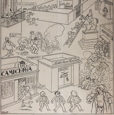  Filiberto Scarpelli  (Napoli, 1870 - Roma, 1933) : Camiceria.  - Auction Books & Graphics. Part I: Prints, Drawings & Paintings - Libreria Antiquaria Gonnelli - Casa d'Aste - Gonnelli Casa d'Aste