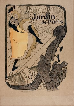  Henri (de) Toulouse-Lautrec  (Albi, 1864 - Malrom, 1901) [da] : Jane Avril.  - Asta Libri & Grafica. Parte I: Stampe, Disegni & Dipinti - Libreria Antiquaria Gonnelli - Casa d'Aste - Gonnelli Casa d'Aste