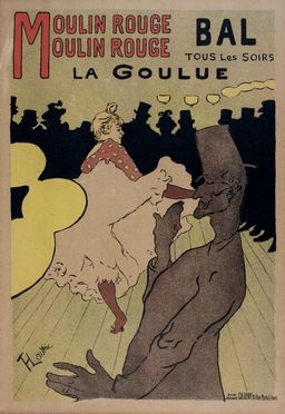  Henri (de) Toulouse-Lautrec  (Albi, 1864 - Malrom, 1901) [da] : Le Moulin Rouge (La Goulue).  - Asta Libri & Grafica. Parte I: Stampe, Disegni & Dipinti - Libreria Antiquaria Gonnelli - Casa d'Aste - Gonnelli Casa d'Aste