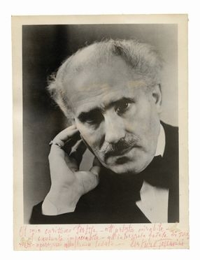  Toscanini Arturo : Fotografia con dedica e firma autografa.  - Asta Libri & Grafica - Libreria Antiquaria Gonnelli - Casa d'Aste - Gonnelli Casa d'Aste