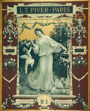  Auguste Franois Marie Gorguet  (Parigi, 1862 - 1927) : L. T. Piver Paris. A la reine des fleurs.  - Asta Libri & Grafica - Libreria Antiquaria Gonnelli - Casa d'Aste - Gonnelli Casa d'Aste