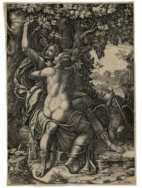  Giorgio Ghisi  (Mantova,, 1520 - 1582) : Angelica e Medoro.  - Auction Books & Graphics - Libreria Antiquaria Gonnelli - Casa d'Aste - Gonnelli Casa d'Aste
