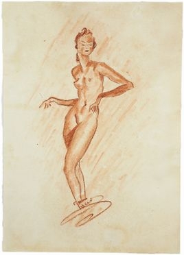  Jean Lurcat  (Bruyres, Vosges, 1892 - Saint-Paul de Vence, 1966) [attribuito a] : Nudo femminile.  - Auction Books & Graphics - Libreria Antiquaria Gonnelli - Casa d'Aste - Gonnelli Casa d'Aste