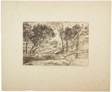  Jean-Baptiste-Camille Corot  (Parigi, 1796 - Ville d'Avray, 1875) : Souvenir de Toscane.  - Asta Libri & Grafica - Libreria Antiquaria Gonnelli - Casa d'Aste - Gonnelli Casa d'Aste