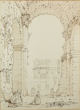  Samuel Prout  (Plymouth, 1783 - Londra, 1852) : Arco di Costantino.  - Auction Books & Graphics - Libreria Antiquaria Gonnelli - Casa d'Aste - Gonnelli Casa d'Aste