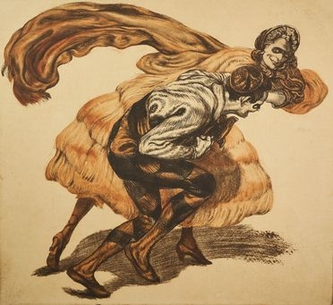  Alois Kolb  (Vienna, 1875 - Lipsia, 1942) : Tanz (Danza).  - Asta Libri & Grafica - Libreria Antiquaria Gonnelli - Casa d'Aste - Gonnelli Casa d'Aste