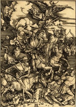  Albrecht Drer  (Norimberga, 1471 - Norimberga, 1528) [da] : I quattro cavalieridell'Apocalisse.  - Asta Libri & Grafica - Libreria Antiquaria Gonnelli - Casa d'Aste - Gonnelli Casa d'Aste