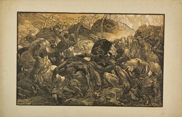  Adolfo De Carolis  (Montefiore dell'Aso, 1874 - Roma, 1928) : L'urlo di Achille.  - Asta Libri & Grafica - Libreria Antiquaria Gonnelli - Casa d'Aste - Gonnelli Casa d'Aste
