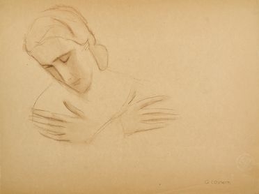  Giovanni Costetti  (Reggio Emilia, 1874 - Settignano, 1949) : Figura femminile.  - Auction Books & Graphics - Libreria Antiquaria Gonnelli - Casa d'Aste - Gonnelli Casa d'Aste