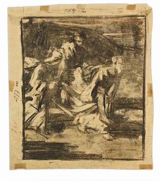  Oddone Tomasi  (Rovereto, 1884 - Trento, 1929) : Trasporto di Cristo morto.  - Auction Books & Graphics - Libreria Antiquaria Gonnelli - Casa d'Aste - Gonnelli Casa d'Aste