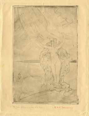  Raoul Dal Molin Ferenzona  (Firenze, 1879 - Milano, 1946) : Un fiore del Cielo e un fiore della Terra.  - Asta Libri & Grafica - Libreria Antiquaria Gonnelli - Casa d'Aste - Gonnelli Casa d'Aste