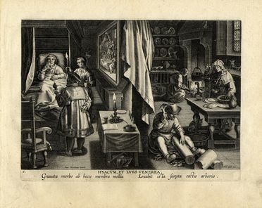  Jan Van der Straet (detto Stradano)  (Bruges, 1523 - Firenze, 1605) [da] : Hyacum, et lues venerea.  - Asta Libri & Grafica - Libreria Antiquaria Gonnelli - Casa d'Aste - Gonnelli Casa d'Aste