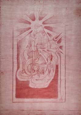  Raoul Dal Molin Ferenzona  (Firenze, 1879 - Milano, 1946) : Tentazione di S. Antonio.  - Asta Libri & Grafica - Libreria Antiquaria Gonnelli - Casa d'Aste - Gonnelli Casa d'Aste