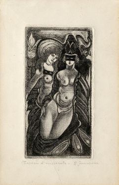  Raoul Dal Molin Ferenzona  (Firenze, 1879 - Milano, 1946) : Maschere di mezzanotte.  - Asta Libri & Grafica - Libreria Antiquaria Gonnelli - Casa d'Aste - Gonnelli Casa d'Aste