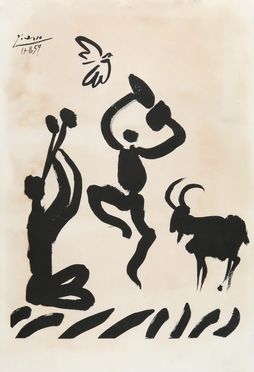  Pablo Picasso  (Malaga, 1881 - Mougins, 1973) : Goat dance.  - Auction Books & Graphics - Libreria Antiquaria Gonnelli - Casa d'Aste - Gonnelli Casa d'Aste