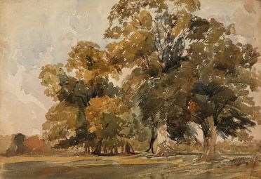  John Constable  (East Bergholt, 1776 - Londra, 1837) [attribuito a] : Linden park.  - Asta Libri & Grafica - Libreria Antiquaria Gonnelli - Casa d'Aste - Gonnelli Casa d'Aste