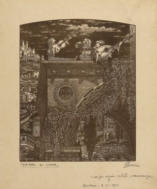  Giovanni Guerrini  (Imola, 1887 - Roma, 1972) : Chiaro di luna.  - Auction Books & Graphics - Libreria Antiquaria Gonnelli - Casa d'Aste - Gonnelli Casa d'Aste