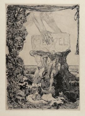  Max Klinger  (Lipsia, 1857 - Grossjena, 1920) : Menzel Fest-Blatt.  - Auction Books & Graphics - Libreria Antiquaria Gonnelli - Casa d'Aste - Gonnelli Casa d'Aste