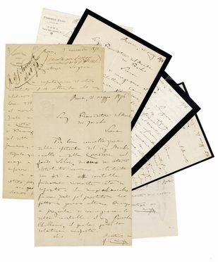  Crispi Francesco : Raccolta di 7 lettere autografe firmate.  - Asta Grafica & Libri - Libreria Antiquaria Gonnelli - Casa d'Aste - Gonnelli Casa d'Aste
