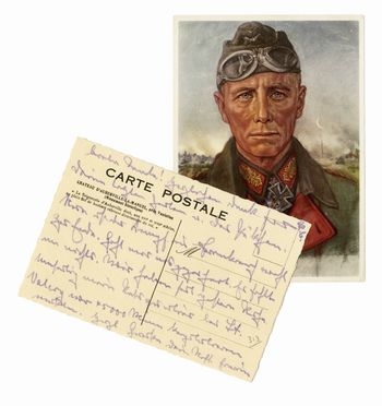 Rommel Erwin : Cartolina postale non viaggiata, autografa firmata 'Erwin'  - Asta Grafica & Libri - Libreria Antiquaria Gonnelli - Casa d'Aste - Gonnelli Casa d'Aste