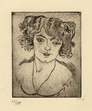  Emil Orlik  (Praga, 1870 - Berlino, 1932) : Minette Tnzerin (La danzatrice Minette).  - Asta Grafica & Libri - Libreria Antiquaria Gonnelli - Casa d'Aste - Gonnelli Casa d'Aste