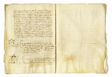 Atto notarile relativo alla parrocchia di S. Giustina a Pavia.  - Asta Grafica & Libri - Libreria Antiquaria Gonnelli - Casa d'Aste - Gonnelli Casa d'Aste
