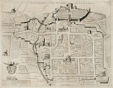  Johannes Blaeu  (Alkmaar, 1596 - Amsterdam, 1673) : Castiglione delle Stiviere dan le Duch de Mantoue.  - Asta Grafica & Libri - Libreria Antiquaria Gonnelli - Casa d'Aste - Gonnelli Casa d'Aste