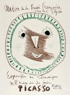  Pablo Picasso  (Malaga, 1881 - Mougins, 1973) : Affiche Exposition de Cramiques.  - Asta Stampe, disegni e dipinti antichi, moderni e contemporanei - Libreria Antiquaria Gonnelli - Casa d'Aste - Gonnelli Casa d'Aste