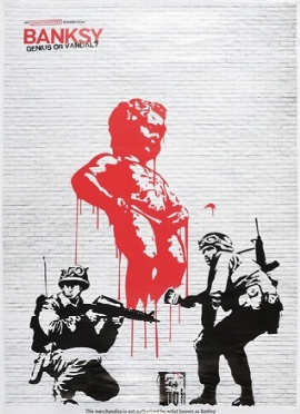 An unauthorized exhibition. Banksy: genius or vandal?  Banksy  (Bristol, 1974)  - Asta Stampe, disegni e dipinti antichi, moderni e contemporanei - Libreria Antiquaria Gonnelli - Casa d'Aste - Gonnelli Casa d'Aste