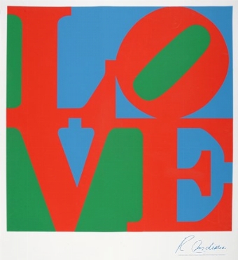  Indiana Robert : Love.  - Asta Stampe, disegni e dipinti antichi, moderni e contemporanei - Libreria Antiquaria Gonnelli - Casa d'Aste - Gonnelli Casa d'Aste