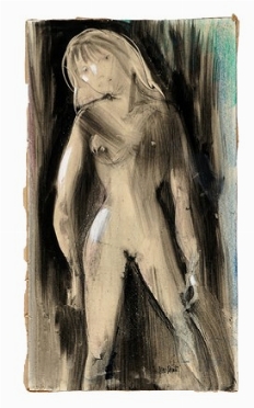  Pino Ponti  (Milano, 1905) : Nudo femminile.  - Auction Stampe, disegni e dipinti antichi, moderni e contemporanei [ASTA A TEMPO] - Libreria Antiquaria Gonnelli - Casa d'Aste - Gonnelli Casa d'Aste