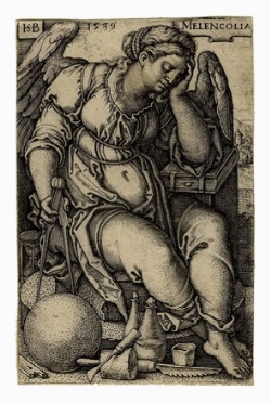  Hans Sebald Beham  (Norimberga,, 1500 - Francoforte,, 1550) : Melencolia.  - Asta Arte antica, moderna e contemporanea - Libreria Antiquaria Gonnelli - Casa d'Aste - Gonnelli Casa d'Aste
