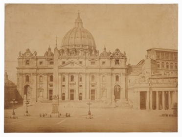  Robert Macpherson  (Dalkeith, 1814 - Roma, 1872) : Roma. Piazza San Pietro.  - Asta Fotografie storiche - Libreria Antiquaria Gonnelli - Casa d'Aste - Gonnelli Casa d'Aste