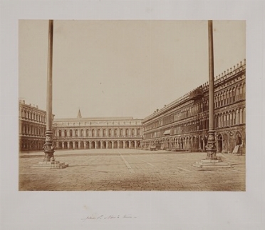  Antonio Fortunato Perini  (Treviso, 1830 - 1879) [attribuito a] : Venezia. Piazza San Marco.  - Asta Fotografie storiche - Libreria Antiquaria Gonnelli - Casa d'Aste - Gonnelli Casa d'Aste