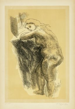  Giuseppe Capogrossi  (Roma, 1900 - 1972) : Donna.  - Asta Arte Moderna e Contemporanea - Libreria Antiquaria Gonnelli - Casa d'Aste - Gonnelli Casa d'Aste