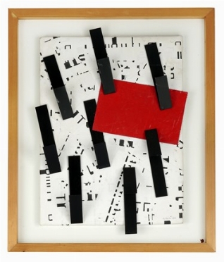  Giorgio Ulivi  (Vicopisano, 1938) : Piccolo fax solcato da segni neri.  - Asta Arte Moderna e Contemporanea - Libreria Antiquaria Gonnelli - Casa d'Aste - Gonnelli Casa d'Aste