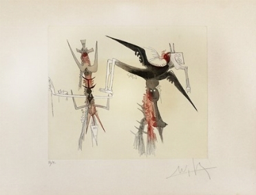  Wifredo Lam  (Sagua la Grande, 1902 - Parigi, 1982) : Sin titulo.  - Asta Arte Moderna e Contemporanea - Libreria Antiquaria Gonnelli - Casa d'Aste - Gonnelli Casa d'Aste