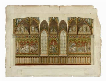  Tommaso Bigatti  (1775) : Studio per decorazioni di una cattedrale.  - Asta Arte Moderna e Contemporanea - Libreria Antiquaria Gonnelli - Casa d'Aste - Gonnelli Casa d'Aste