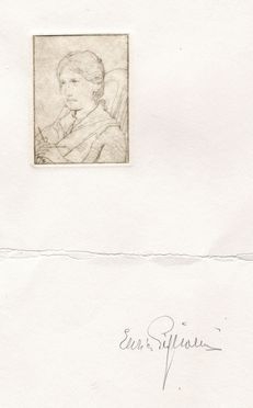 Telemaco Signorini  (Firenze, 1835 - 1901) : Novelluccia inconcludente. (Sferruzzando).  - Asta Arte Moderna e Contemporanea - Libreria Antiquaria Gonnelli - Casa d'Aste - Gonnelli Casa d'Aste
