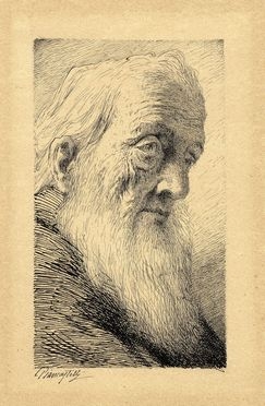  Giovanni Piancastelli  (Castel Bolognese, 1845 - Bologna, 1926) : Ritratto maschile.  - Asta Arte Moderna e Contemporanea - Libreria Antiquaria Gonnelli - Casa d'Aste - Gonnelli Casa d'Aste