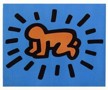  Keith Haring  (Reading, 1958 - New York, 1990) [da] : Untitled.  - Asta Arte Moderna e Contemporanea - Libreria Antiquaria Gonnelli - Casa d'Aste - Gonnelli Casa d'Aste