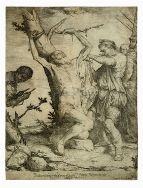  Jusepe (de) Ribera  (Xtiva, 1591 - Napoli, 1652) : Martirio di San Bartolomeo.  - Auction 	Ancient, modern and contemporary art - Libreria Antiquaria Gonnelli - Casa d'Aste - Gonnelli Casa d'Aste