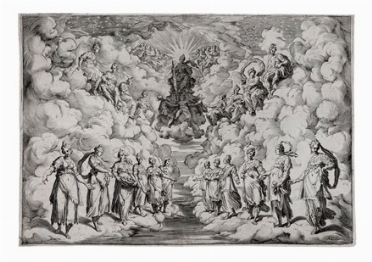  Agostino Carracci  (Bologna, 1557 - Parma, 1602) : L'armonia delle sfere.  - Auction 	Ancient, modern and contemporary art - Libreria Antiquaria Gonnelli - Casa d'Aste - Gonnelli Casa d'Aste