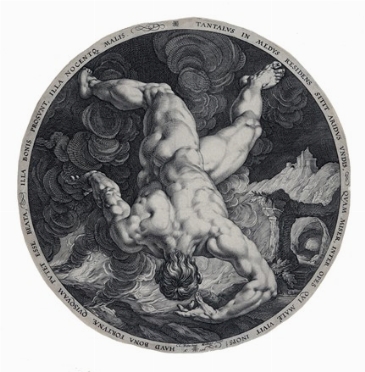  Hendrik Goltzius  (Mhlbracht,, 1558 - Haarlem,, 1617) : Tantalo.  - Asta Arte Antica, Moderna e Contemporanea - PARTE I - Libreria Antiquaria Gonnelli - Casa d'Aste - Gonnelli Casa d'Aste